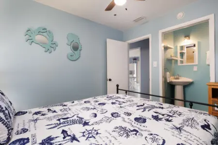 Wake up to sea breezes and coastal vibes with your own spa-like ensuite tucked right into this breezy beachside retreat.