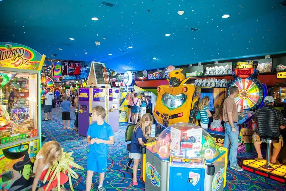 inside the arcade