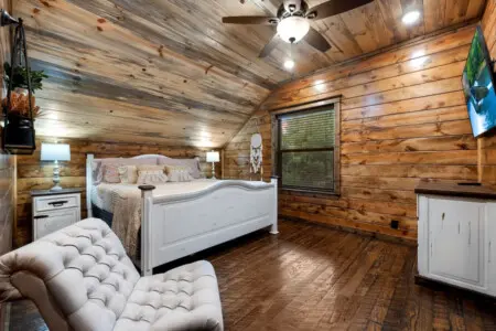 Relaxing in style—where every night feels like a movie night!