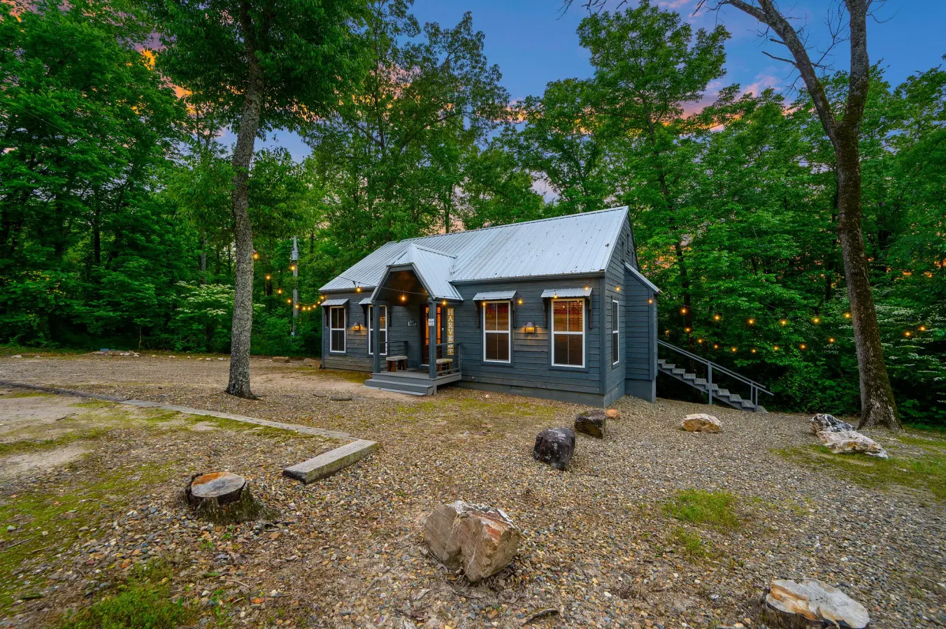Whether you're celebrating love or simply seeking a peaceful escape, this honeymoon-inspired cabin promises an unforgettable stay.