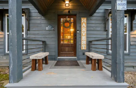 Step into relaxation at the entrance, where welcoming benches invite you to sit, pause, and enjoy the peaceful surroundings