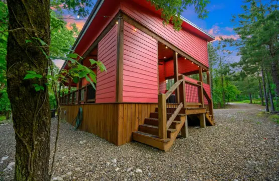 This sturdy wooden deck is basically your command center for the entire trip—whether you're morning-coffee-gazing at the trees or midnight-stargazing with the forest totally quiet around you.