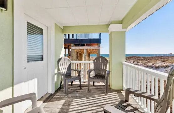 Settle into those Adirondack chairs on your private deck and let the sound of the waves do all the talking—this is the kind of beachfront view that makes you forget what day it is.