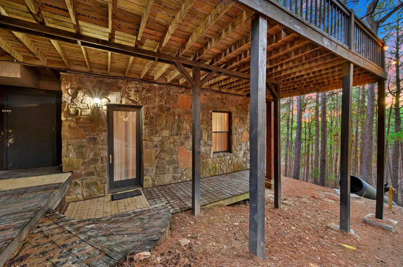 Surround yourself with the tranquility of our cabin's outdoor space, where the whispering trees and fresh air invite you to unwind and recharge.
