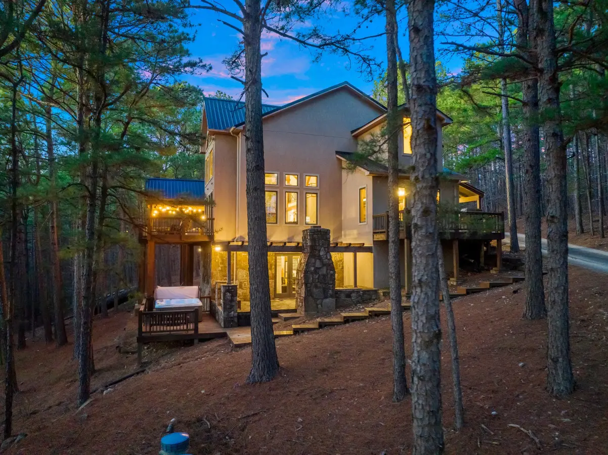 From our cabin's exterior, embark on journeys into the wilderness, where every trail leads to new discoveries and unforgettable experiences.