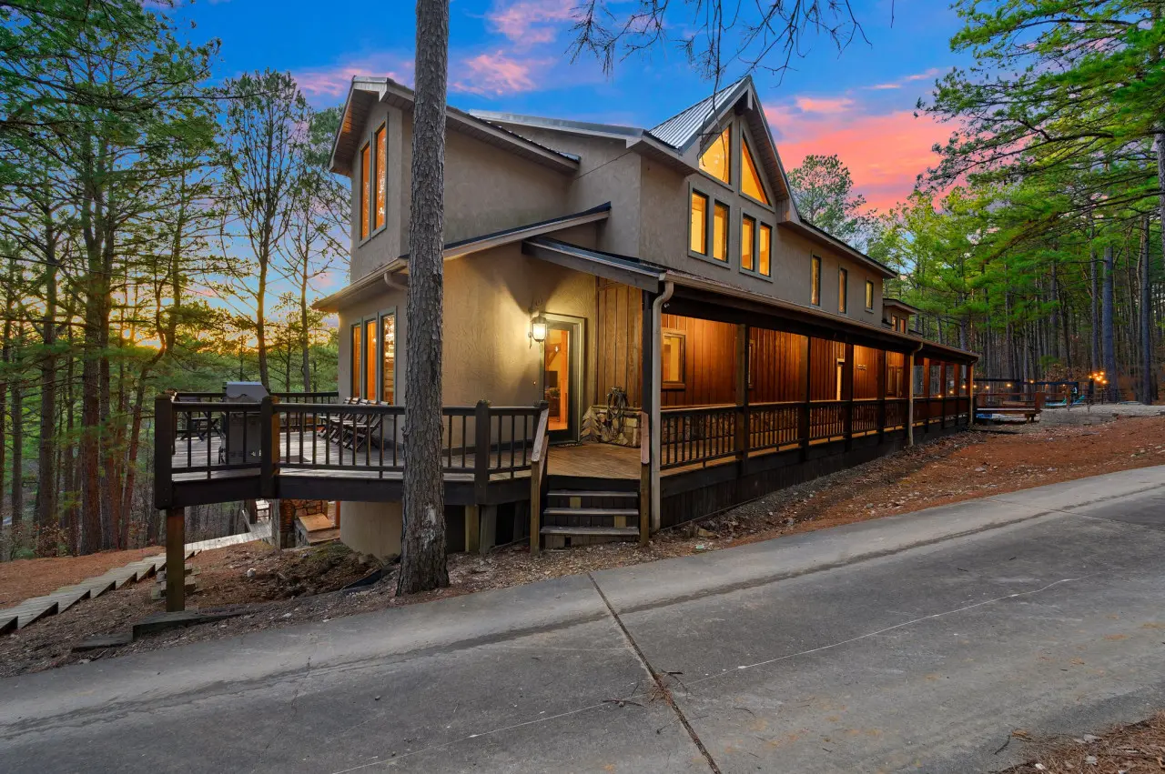 Discover the allure of our cabin's exterior, where rustic elegance meets breathtaking landscapes, creating a haven for adventure and serenity.
