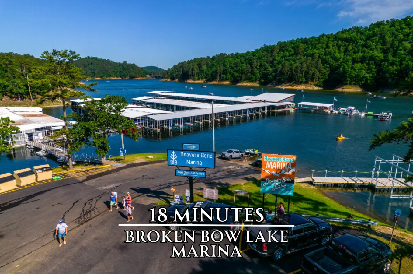 Beavers Bend Marina is just 18 minutes away when you're ready to rent a boat or hit the water.