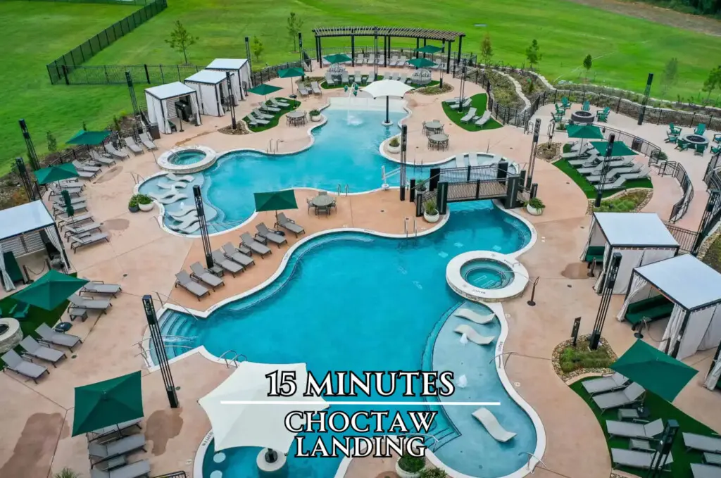 Choctaw Landing's resort-style pool complex is just 15 minutes away when you need a change of scenery.