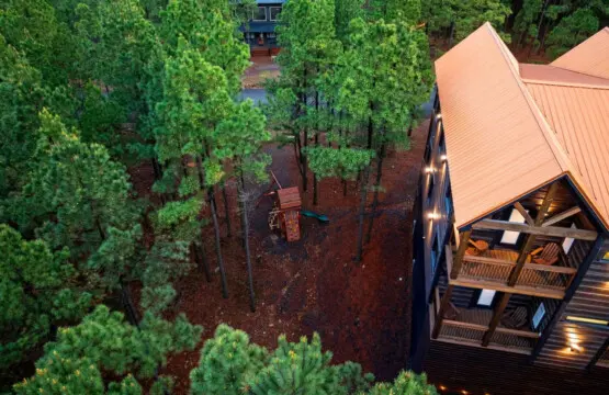 Nestled in the pines with a hot tub on the deck—this is the kind of peaceful forest escape you've been dreaming about.
