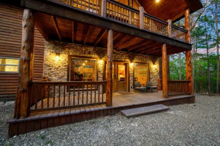 Warm lights and wooden walls