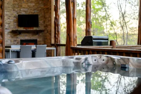 Hot tub nights and mountain lights