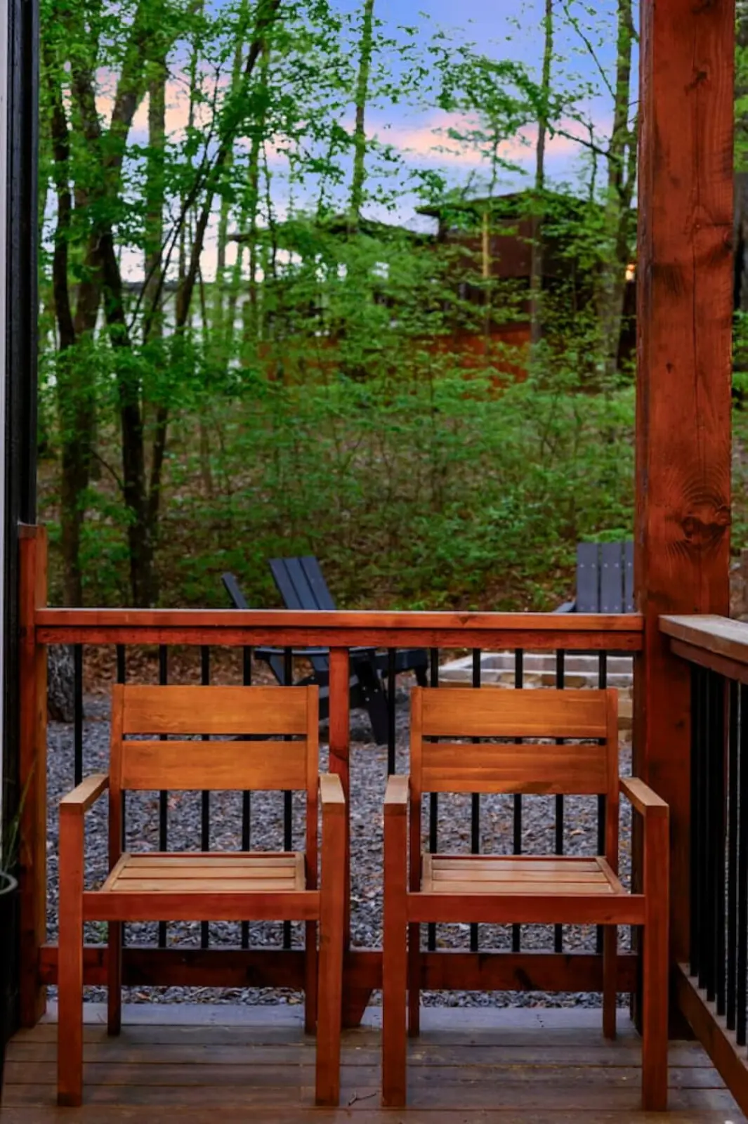 A rustic fireplace creates the perfect ambiance for chilly evenings.