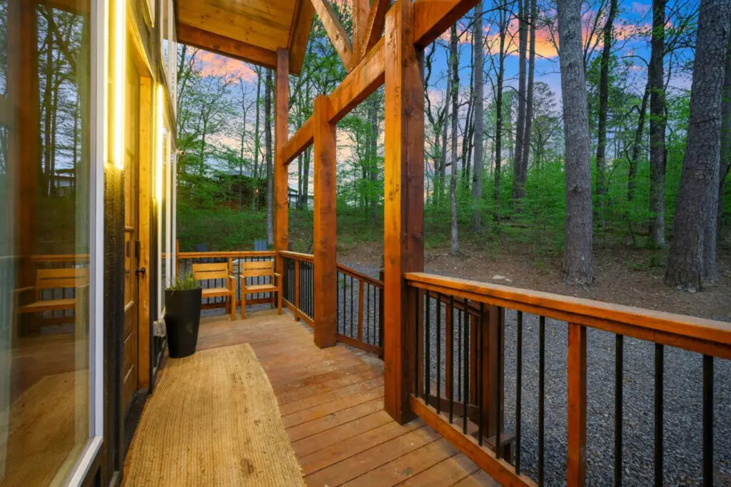 Enjoy friendly competition in the cabin's dedicated game area.