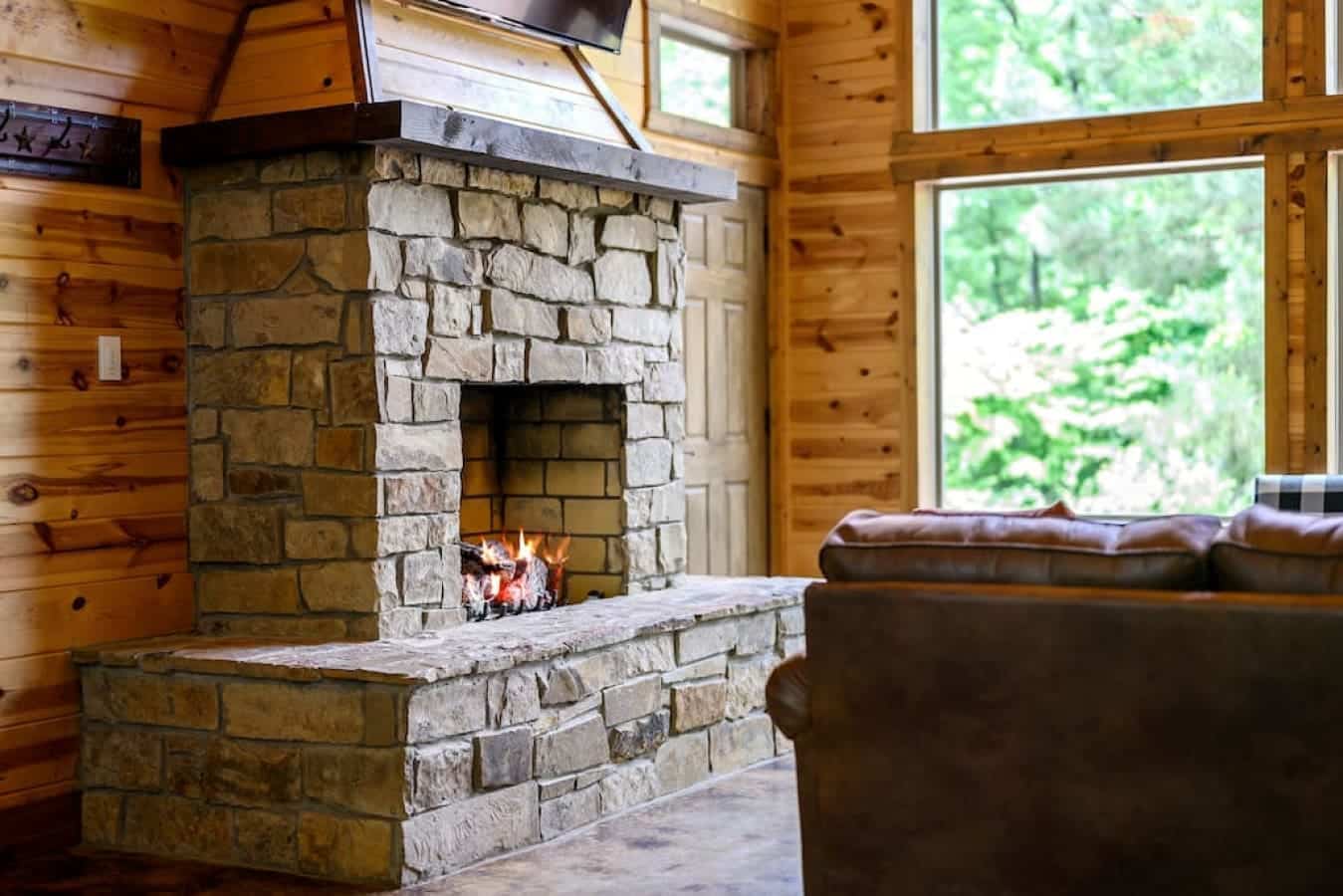 Cozy nights, crackling flames, and cabin dreams – the fireplace transforms this retreat into a haven of comfort.