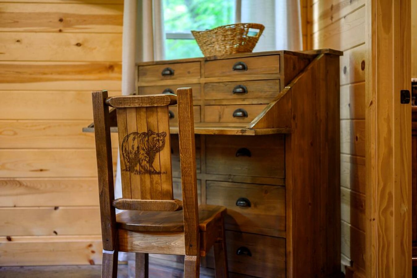 Organize in style with timeless wooden drawers.