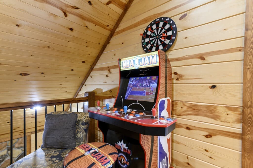 Let the games begin: the cabin game area is your gateway to hours of entertainment and excitement.