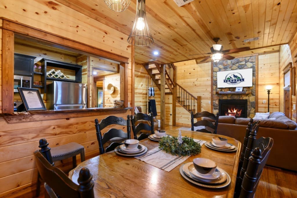 Gather 'round the table and savor the flavors of friendship and family in the dining room.
