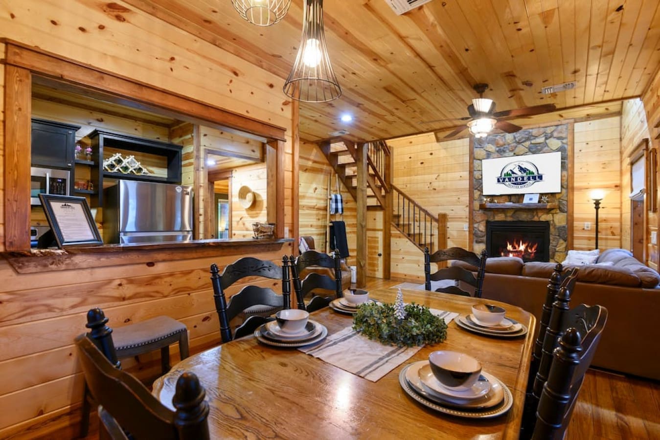 Gather 'round the table and savor the flavors of friendship and family in the dining room.