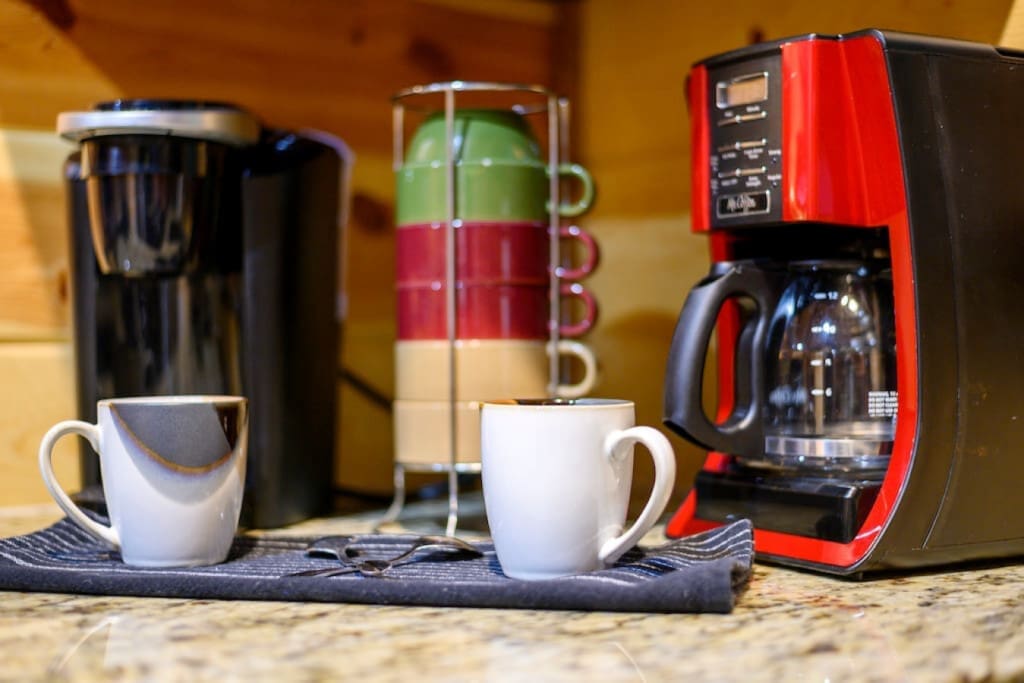 Awaken your senses in our rustic coffee corner.