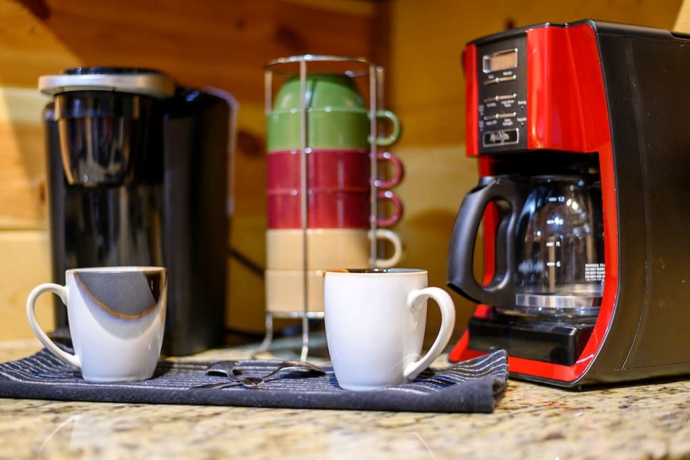 Awaken your senses in our rustic coffee corner.