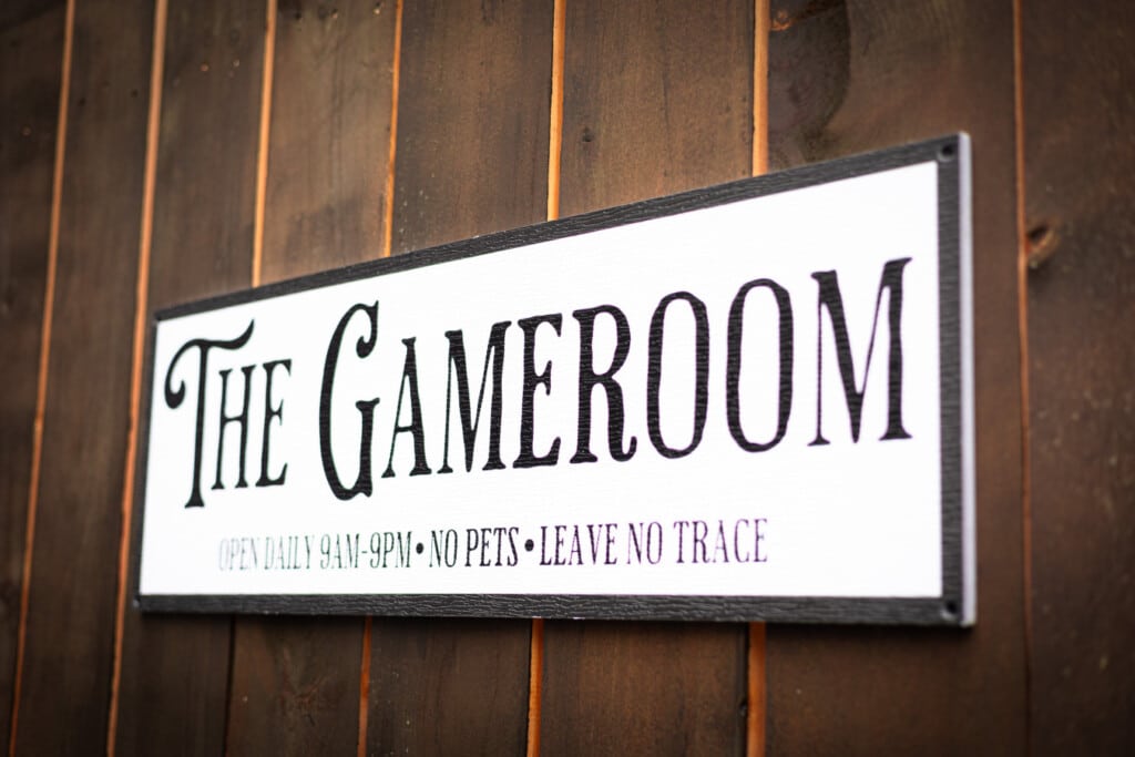 The game room brings everyone together.