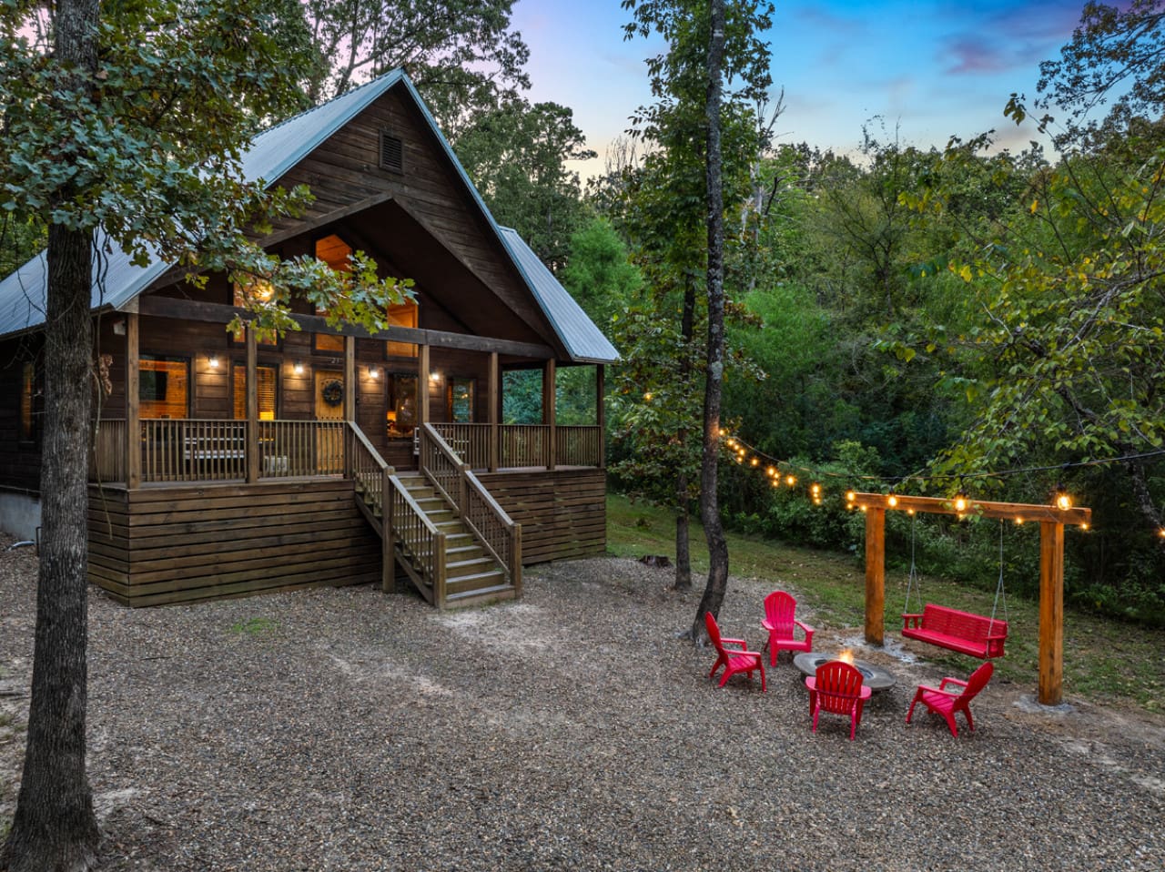 Cozy nights under the stars, complete with warmth and laughter.