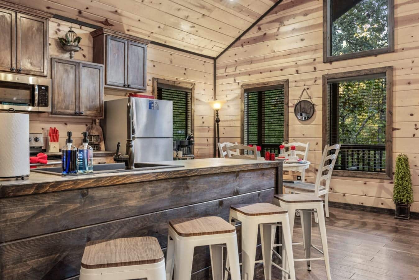"Perfect for casual chats and morning coffee—my kitchen’s cozy corner!