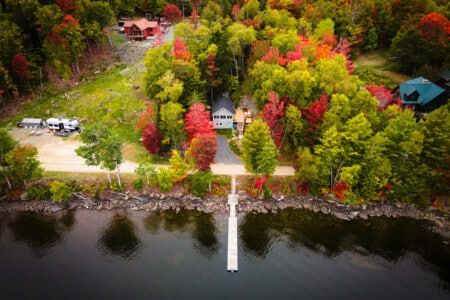 Step onto your private dock and let the fall foliage and calm water do the rest.