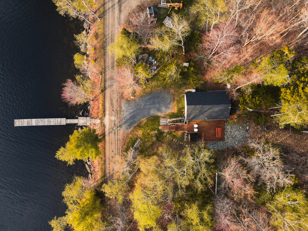 Your private dock connects the cottage directly to miles of open water.