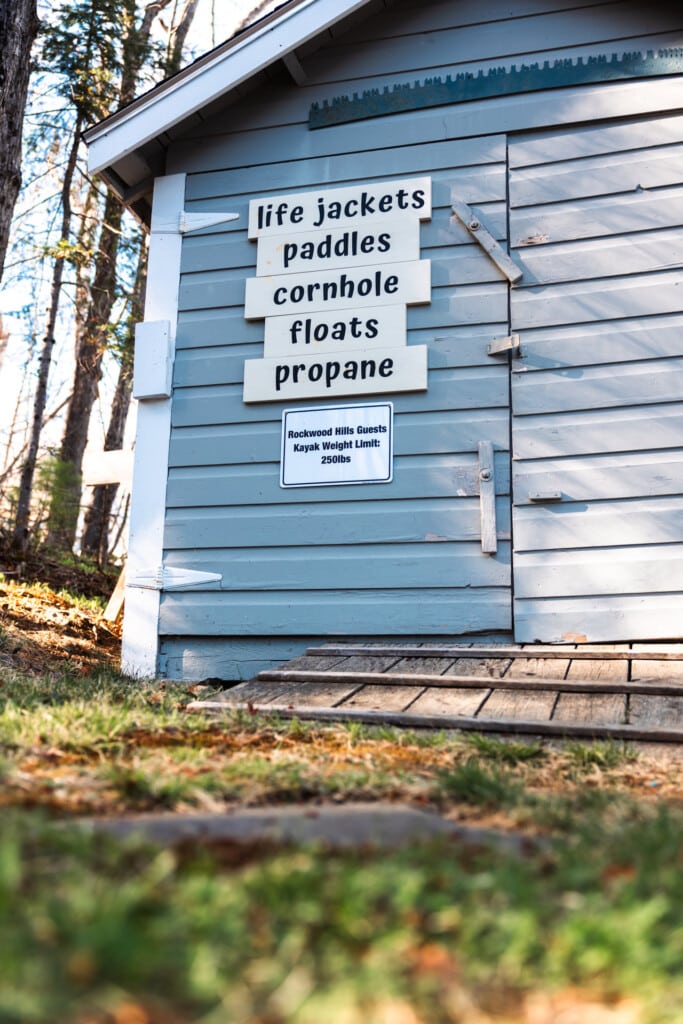 Life jackets, paddles, cornhole, and floats u2014 adventure gear is already packed for you.