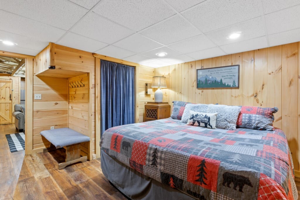 Cozy nights and peaceful dreams in our wooden sanctuary.