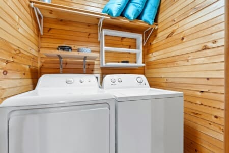 Cleanliness starts here: our laundry room is your go-to destination for laundry day success.