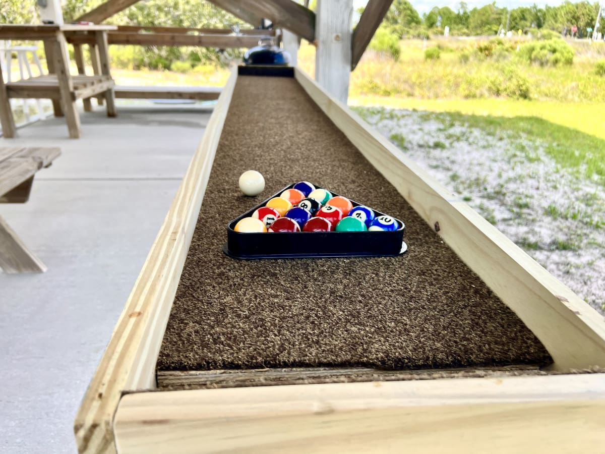 Nothing beats a competitive game of pool with a water view that'll distract you every time you're about to take your shot.