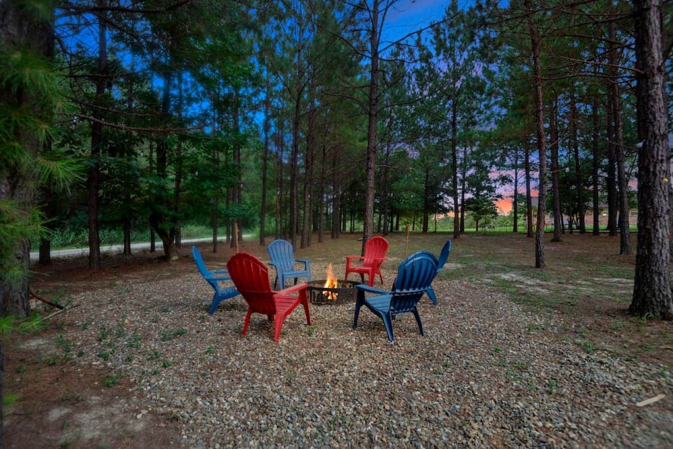 Ignite your evenings with the cozy glow of our fire pit