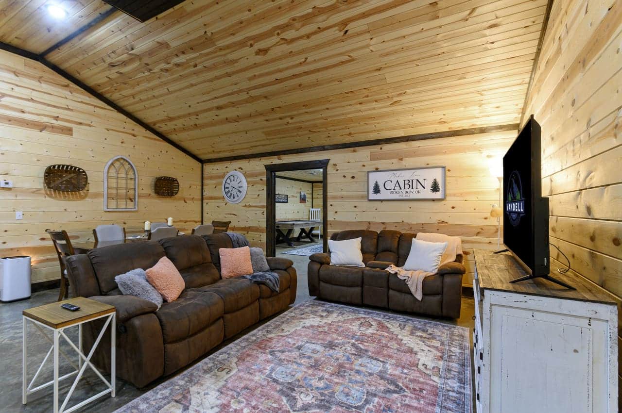 Cozy evenings made perfect with a plush rug and your favorite show.
