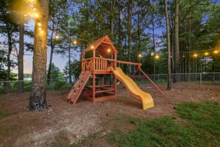 Tucker'd Out Lodge outdoor playset.