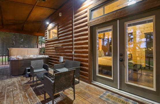 Unwinding by the hot tub: where relaxation meets rejuvenation.