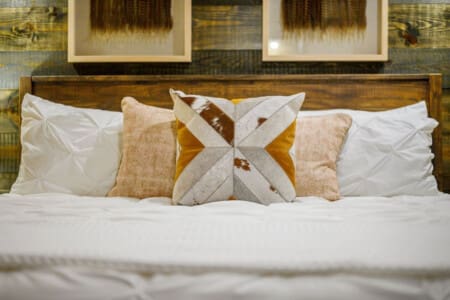 Sink into comfort with our plush pillows.