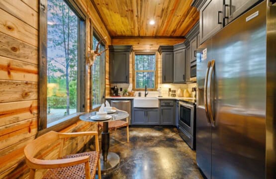 Cook effortlessly in the fully-equipped kitchen, complete with modern appliances for gourmet delights.