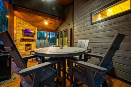 Unplugged's patio.