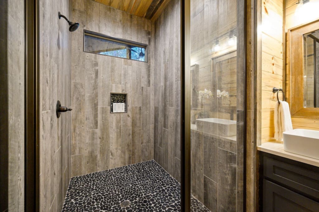 Shower your senses with serenity.