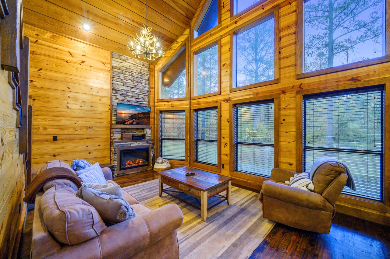 Cozy corners for gatherings.