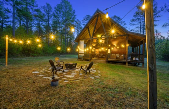 A canopy of stars, strung low above the fire pit