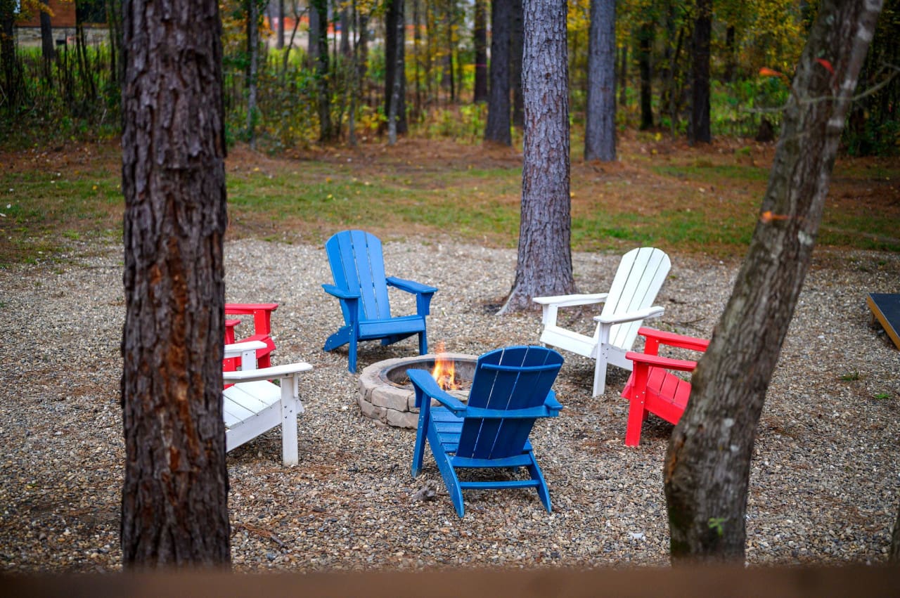 Gather around our fire pit for warmth, laughter, and unforgettable memories.