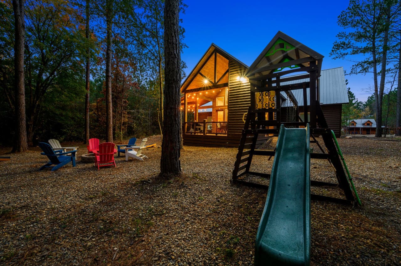 Our cabin playground is a haven for endless fun and laughter.