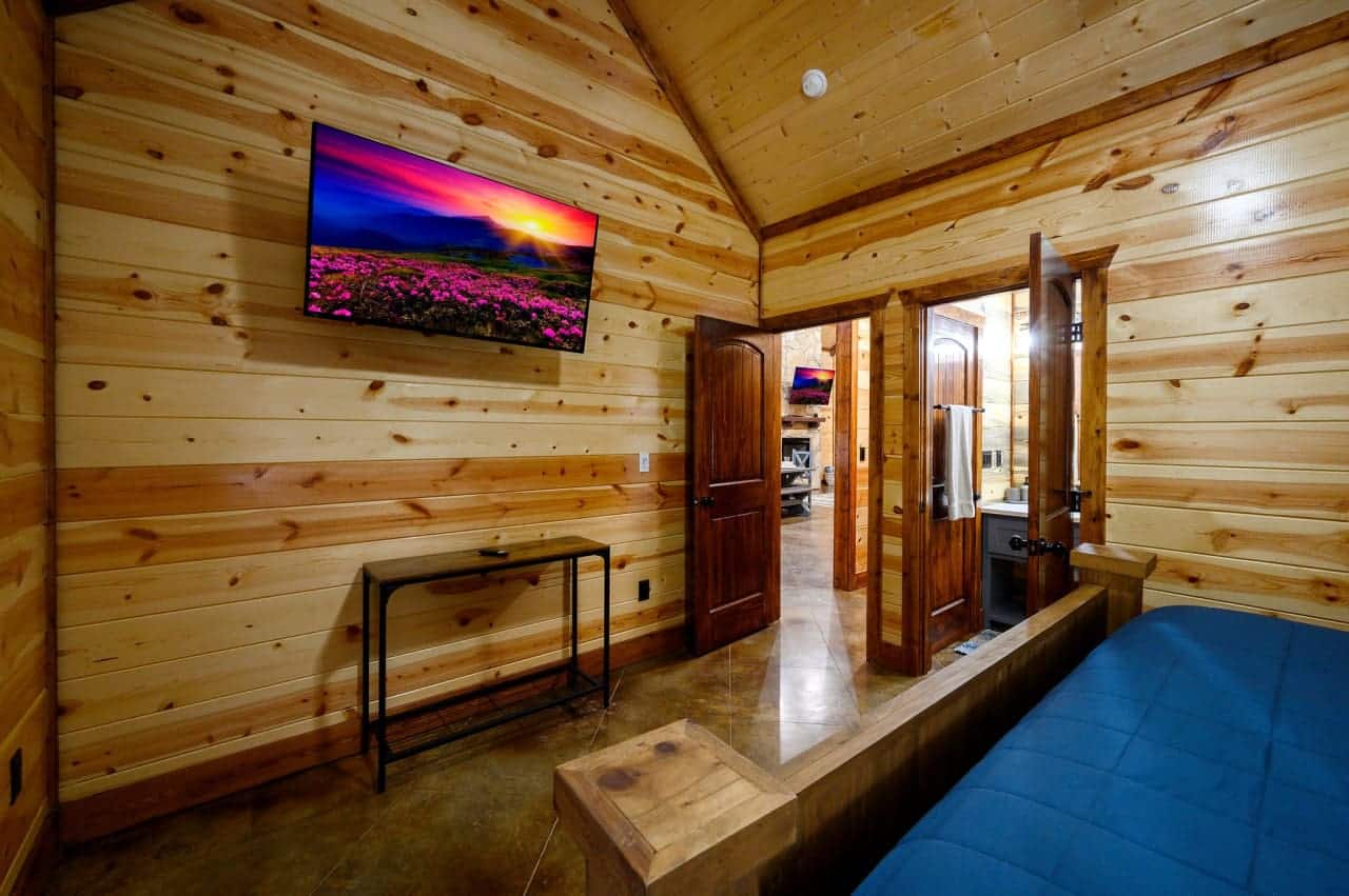 Our bedroom with a TV ensures relaxation and entertainment are always within reach.