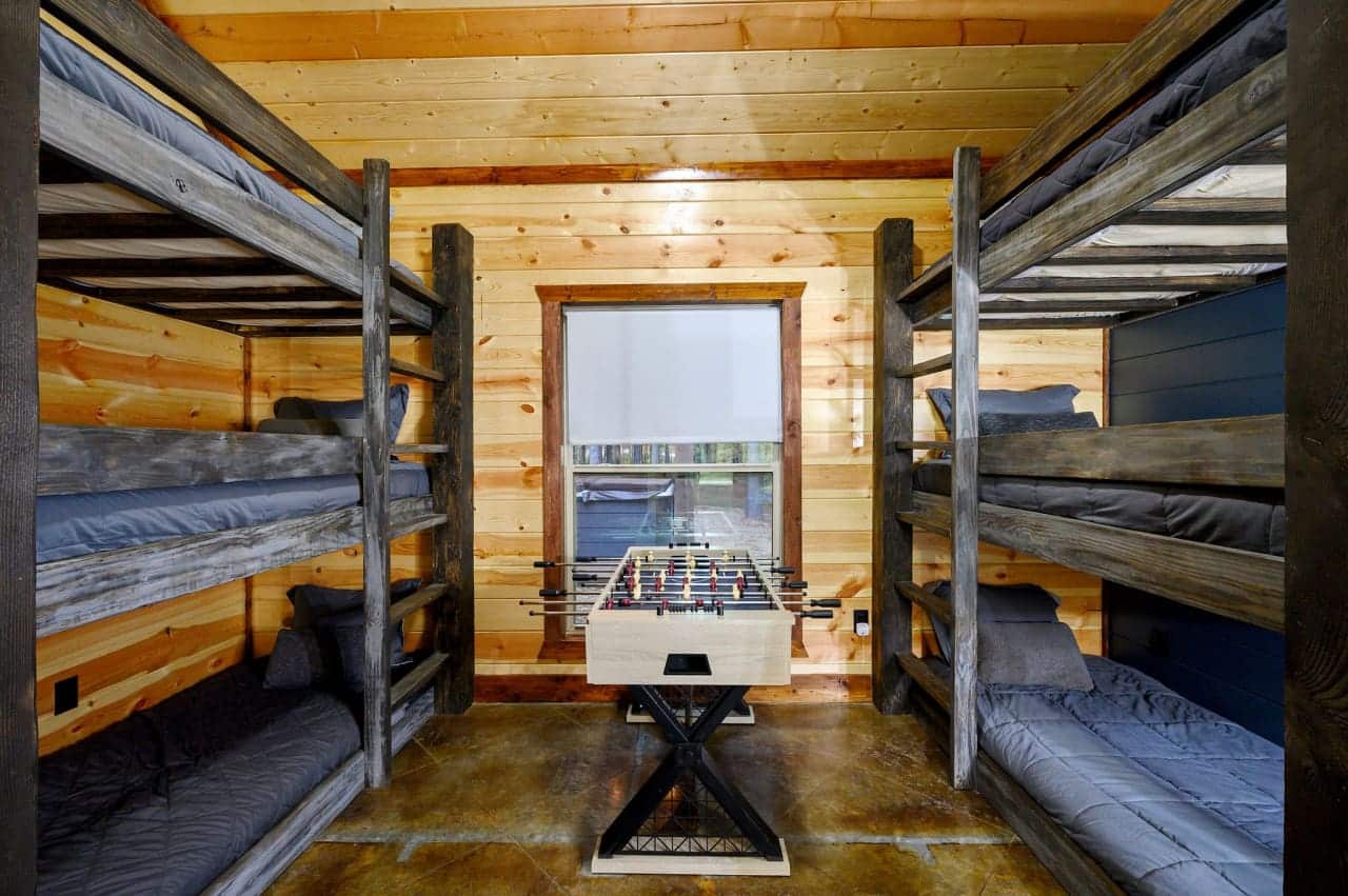 Our bunk beds are the perfect spot for pillow forts and secret club meetings.