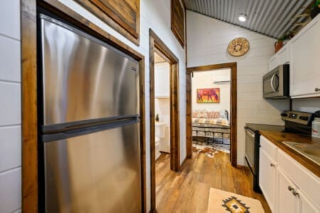 Woodsy vibes and hearty bites in our cabin kitchen.