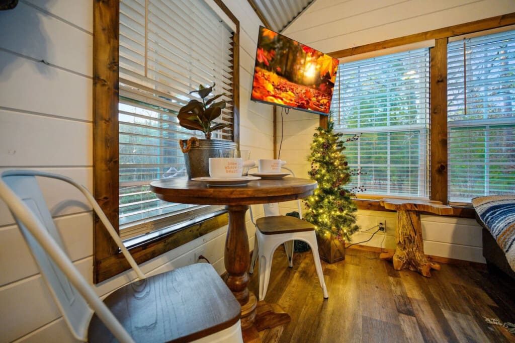 Enjoy the Holidays with our designated cozy corner.