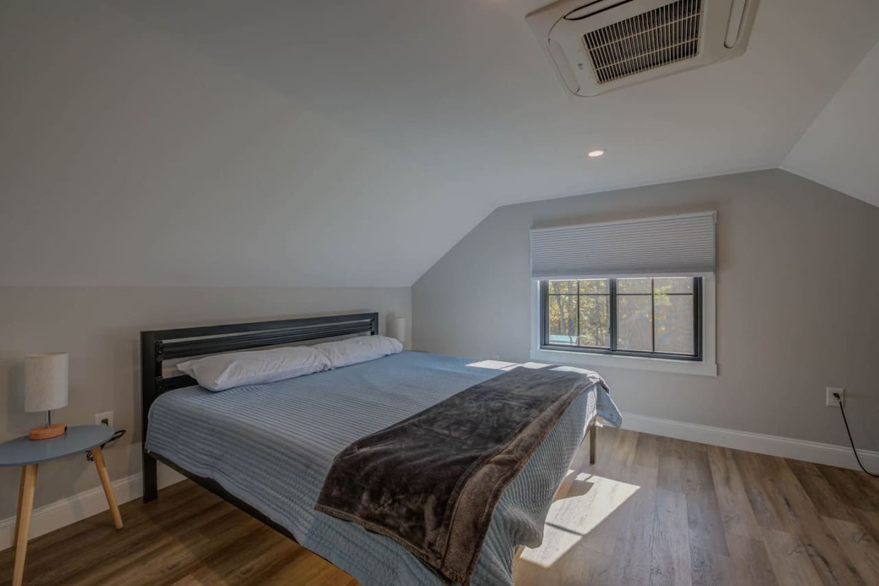 "From the ceiling to the bed: Our bedroom is a symphony of comfort and style, where every detail is designed to elevate your sleep.